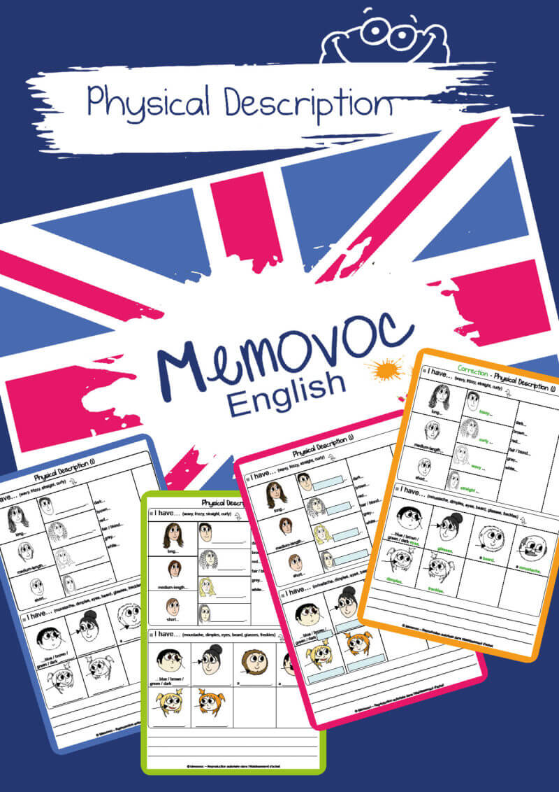 Physical Description - Vocabulary - PDF Worksheets
