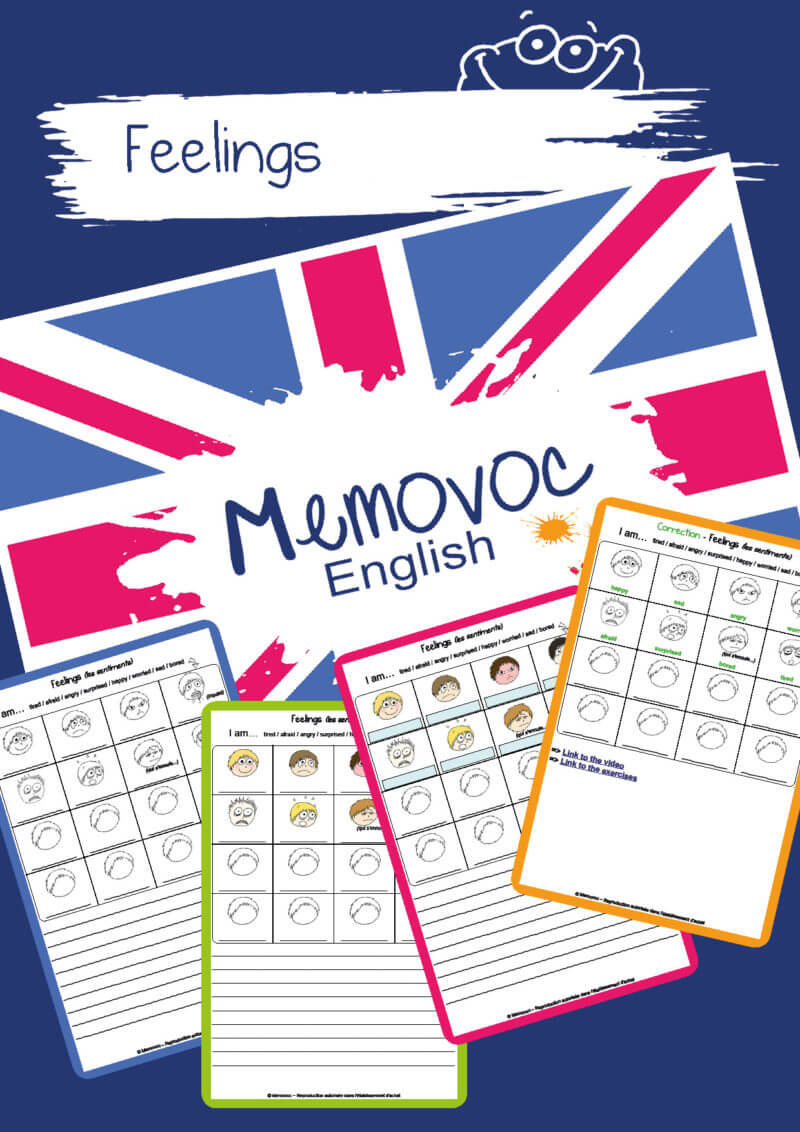 Feelings - Vocabulary - PDF Worksheets