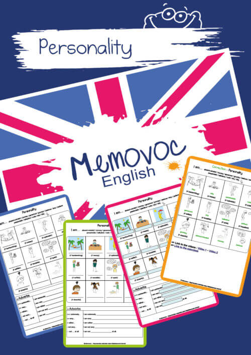 Personality - Vocabulary - PDF Worksheets