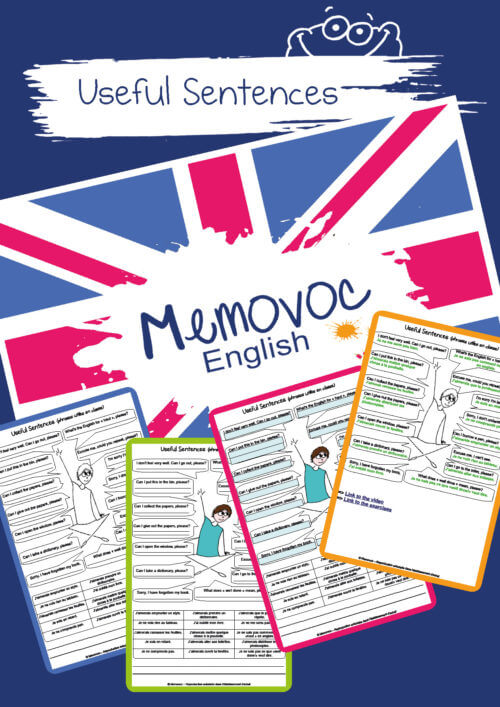 Useful Sentences in the Classroom - Vocabulary - PDF Worksheets