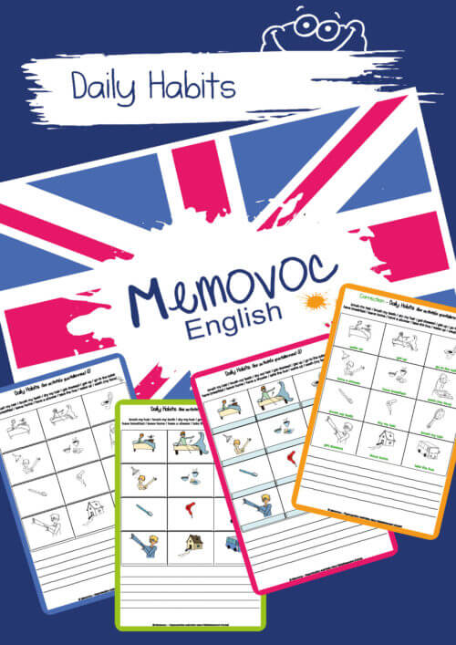 Daily Habits - Vocabulary - PDF Worksheets