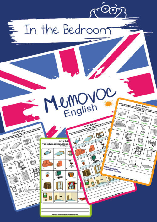 In the bedroom - Vocabulary - PDF Worksheets