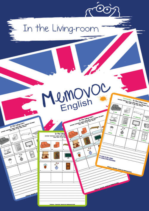 In the living-room - Vocabulary - PDF Worksheets