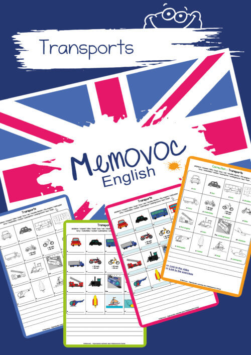 Transports - Vocabulary - PDF Worksheets
