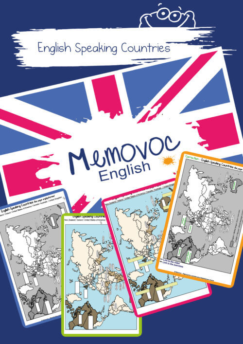 English Speaking Countries - Vocabulary - PDF Worksheets