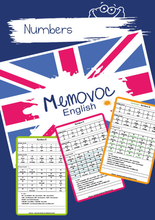Numbers - Vocabulary - PDF Worksheets