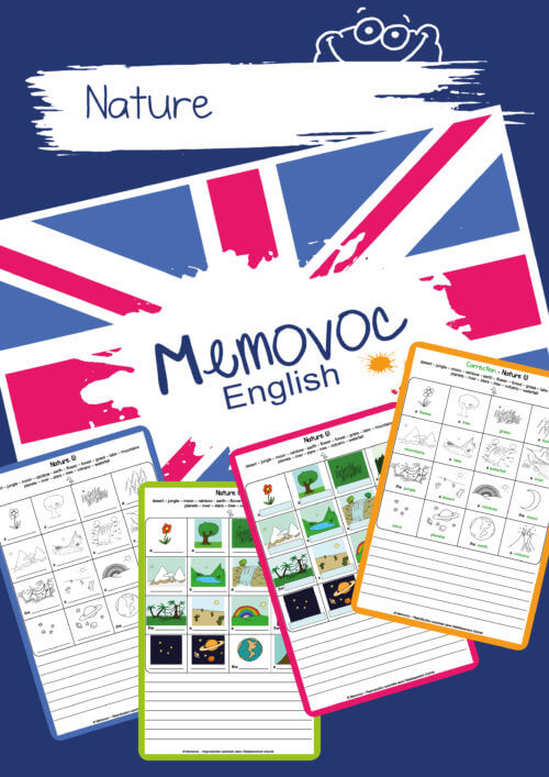Nature - Vocabulary - PDF Worksheets