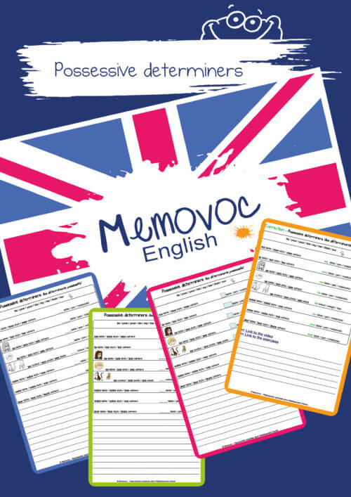 Possessive Determiners - Vocabulary - PDF Worksheets