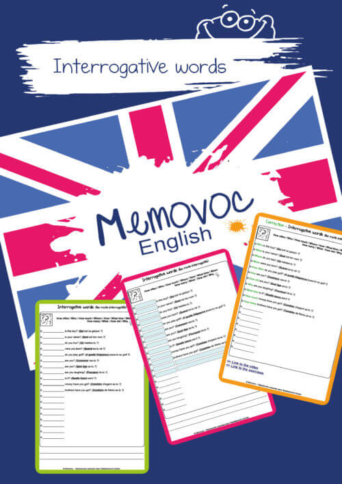 Interrogative Words - Vocabulary - PDF Worksheets