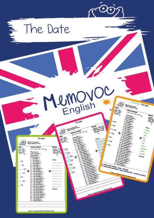 The Date - Vocabulary - PDF Worksheets