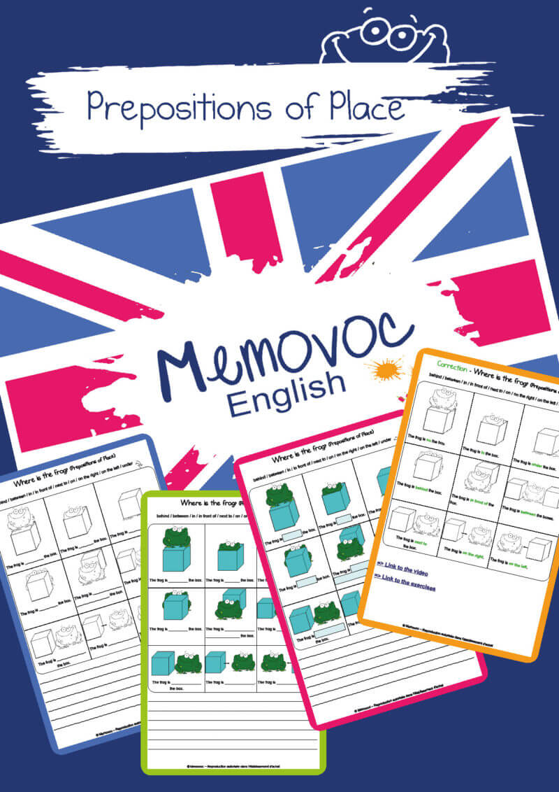 Prepositions of Place - Vocabulary - PDF Worksheets