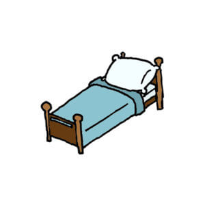 un lit simple
