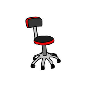 une chaise de bureau