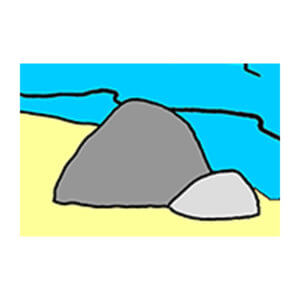 un rocher