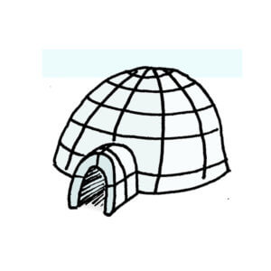 un igloo