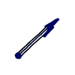 un stylo à bille
