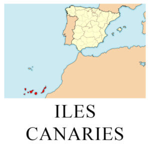 Carte des îles Canaries