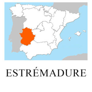 Carte de l'Estrémadure