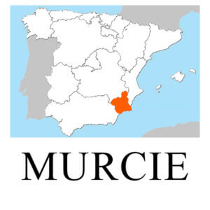 Carte de la Murcie