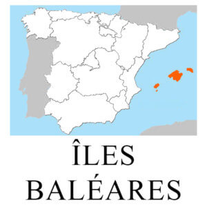Carte des îles Baléares