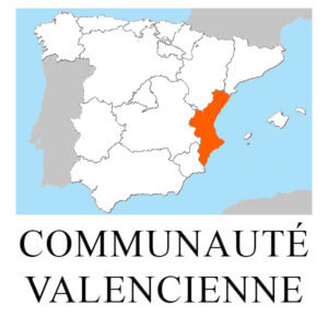 Carte de la Communauté Valencienne