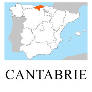 Carte de la Cantabrie