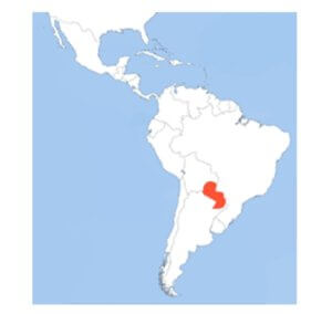 Carte du Paraguay