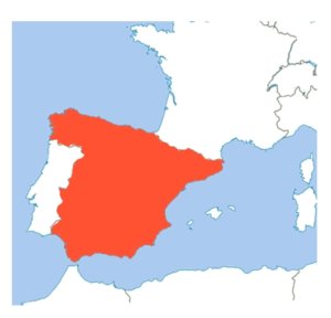 carte de l'Espagne