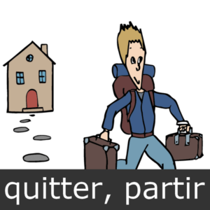 Verbe quitter, partir