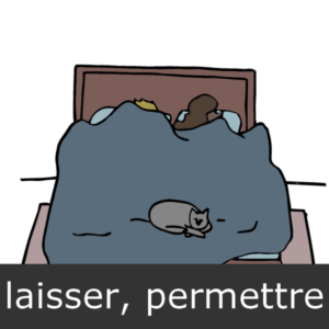 verbe laisser, permettre