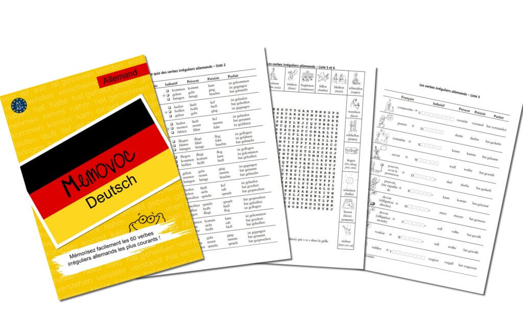 pages du cahier Memovoc Deutsch